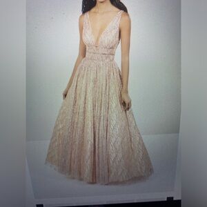Rose Gold Prom Dress- New